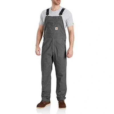 Afbeelding van Carhartt Rugged Flex® tuinbroek van canvas, casual pasvorm, voor heren (1 stuk), Grijs (Gravel)