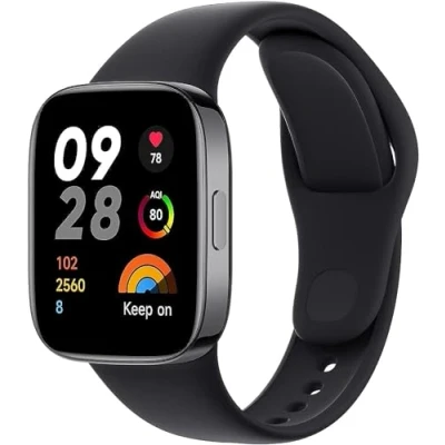 Afbeelding van Xiaomi Redmi Watch 3, 1,75 inch AMOLED HD display, bluetooth telefoongesprekken, SpO2 bewaking en hartslag, 5 ATM waterweerstand, 12 dagen batterijduur, 121 fitnessmodi, zwart