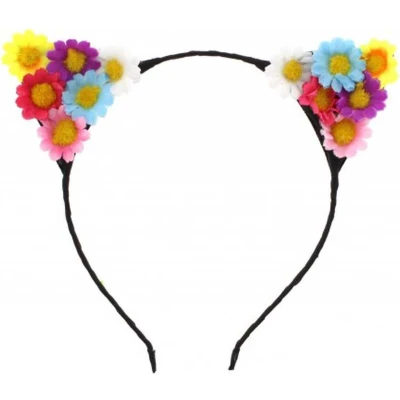 Afbeelding van Zac&#039;s Alter Ego Oren haarband Flower Cat Ear Multicolours