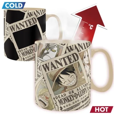 Afbeelding van ONE PIECE Mug Heat Change 460 ml Wanted box