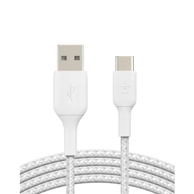 Afbeelding van Belkin Boost Charge USB C Gevlochten Kabel 2 Meter Wit