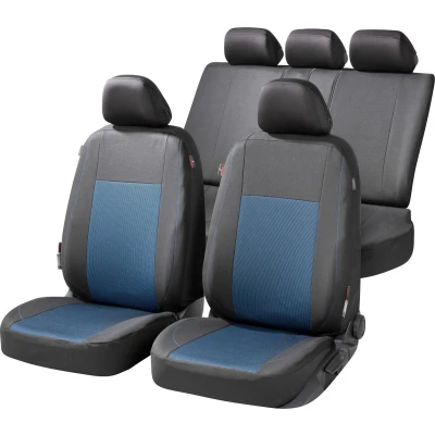 Afbeelding van WALSER Ardwell ZIPP IT Premium 11868 Stoelhoes blauw/zwart Polyester voor en achter