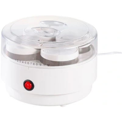 Afbeelding van PEARL Yoghurtmachine: yoghurtmaker met 4 potten van elk 150 ml, vaatwasmachinebestendig (yoghurt, yoghurtfix, automatische machine)