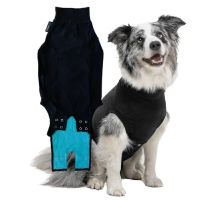 Afbeelding van Suitical Recovery Suit Hond: Maat M+ Zwart
