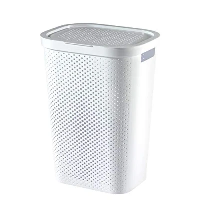 Afbeelding van Curver Infinity Dots Wasmand 60 l Wit