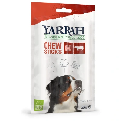 Afbeelding van Yarrah Hondensnack Chew Stick met Rund 25 x 33 gr