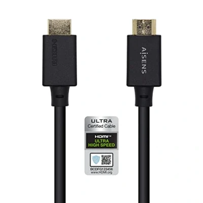 Afbeelding van AISENS A120 0721, 0,5 m, HDMI Type A (Standaard), 3D, 18 Gbit/s, Zwart
