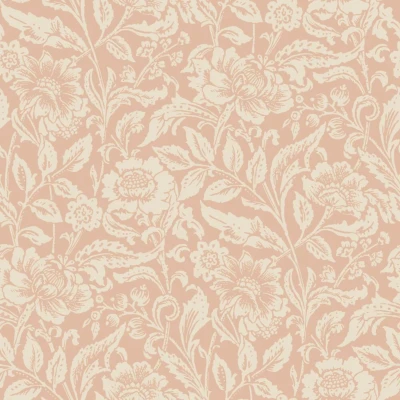 Afbeelding van ESTAhome behang vintage bloemen terracotta roze 139427 0.53 x 10.05 m