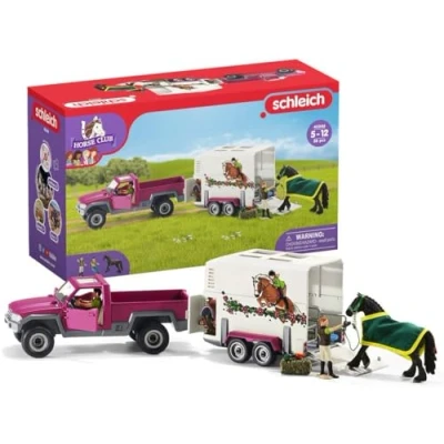 Image de SCHLEICH Pick up avec remorque pour cheval 42346 Gamme Horse Club