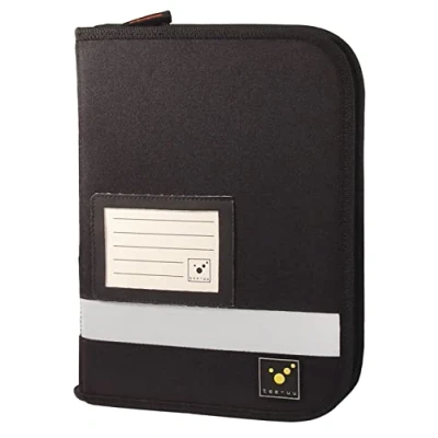 Afbeelding van tee uu Trip Organizer Reismap met ringmechanisme DIN A5 staand formaat (rood en zwart)