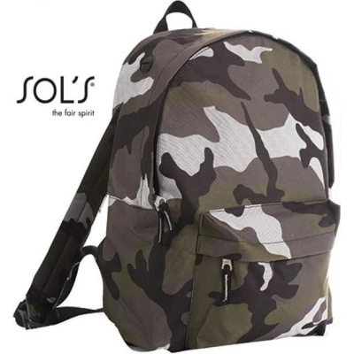 Afbeelding van Rugtas Camo Rugzak 16 liter Backpack Voorzak met ritssluiting Verstelbaar en versterkte schouderriemen