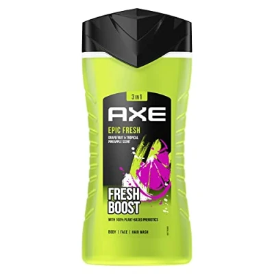 Image de Axe Gel douche 3 en 1 et shampooing, Epic Fresh, 250 ml