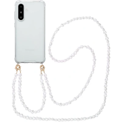 Afbeelding van imoshion Backcover met koord + armband voor de Samsung Galaxy A56 Parels Hartjes