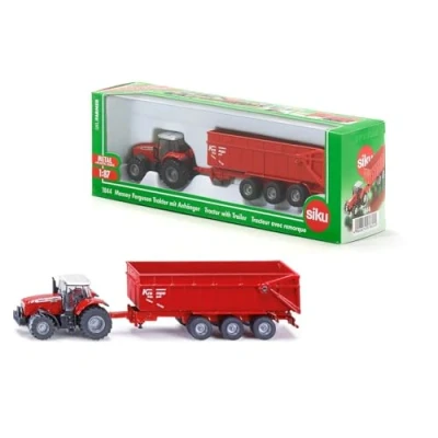 Image de SIKU Massey ferguson tracteur avec remorque