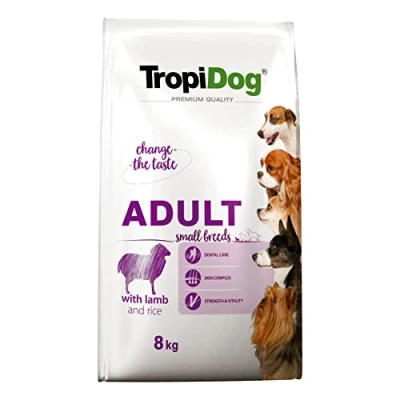 Afbeelding van 8kg Tropidog Premium Adult Small Lam &amp; Rijst hondenvoer droog