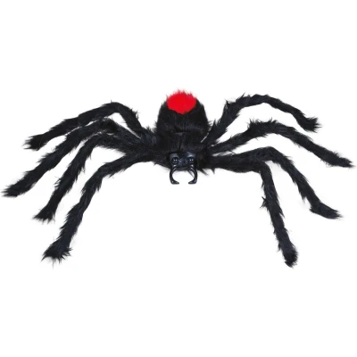 Afbeelding van Fiestas Horror spin groot Halloween decoratie/versiering zwart 60 cm Griezelige thema accessoires