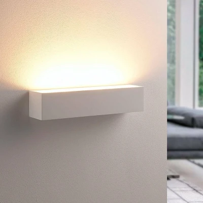 Afbeelding van Lindby wandlamp 2lichts Gips H: 7.5 cm G9 wit