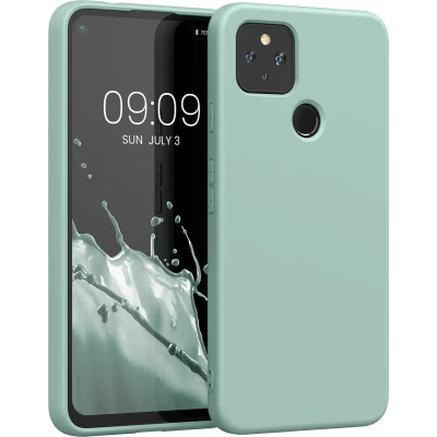 Afbeelding van kwmobile telefoonhoesje geschikt voor Google Pixel 4a 5G Hoesje smartphone Back cover in cool mint