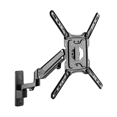 Image de ProperAV Support mural à bras pivotant, extention hydraulique pour TV/moniteurs 23 55, inclinaison 15 degrés, VESA 400x400