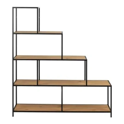 Afbeelding van Boekenkast Bronx MDF Naturel 135x150cm Giga Living