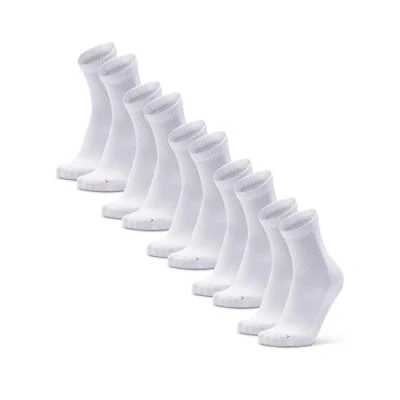 Afbeelding van DANISH ENDURANCE Korte Sport Sokken Lichte Compressie Anti Blaren 5 paar Wit Maat 43 47