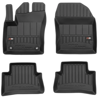 Afbeelding van M MOTOS Rubberen vloermatten voor Toyota C HR vanaf 2016, verbeter je reiscomfort met de zwarte 3D antislip mat auto, alle weersomstandigheden, bescherming tegen vuil
