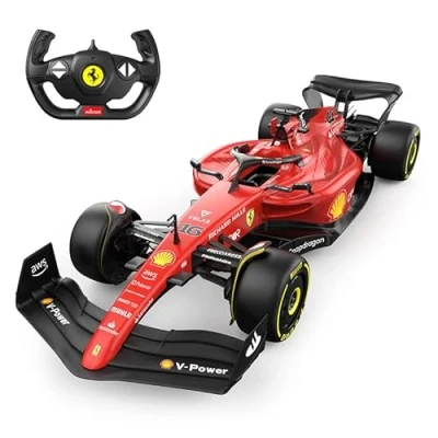 Afbeelding van Ferrari F1 75 op afstand bestuurbare auto (schaal 1:12) 2022, Formule 1 coureurs: Charles LeClerc en Carlos Sainz, Drive to Survive