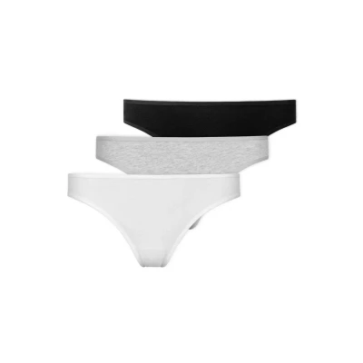 Afbeelding van Snocks Tangas String, Dames, Maat: Small, Mix (weiß hellgrau schwarz)