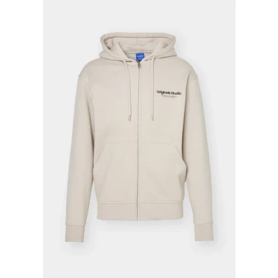 Afbeelding van Jack &amp; Jones Jorvesterbro HOOD Sweater met rits, Heren, Maat: Medium, Moonbeam