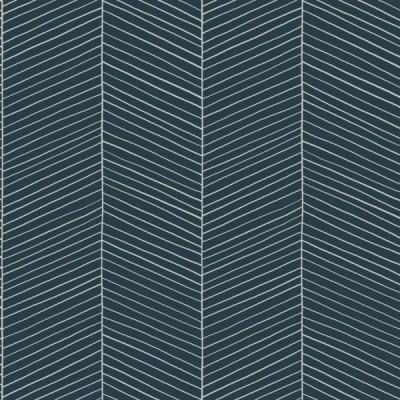 Afbeelding van ESTAhome behang visgraat motief donkerblauw 139109 0,53 x 10,05 m
