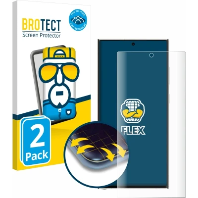 Afbeelding van 2x BROTECT Flex Full Cover Screenprotector voor Samsung Galaxy S23 Ultra