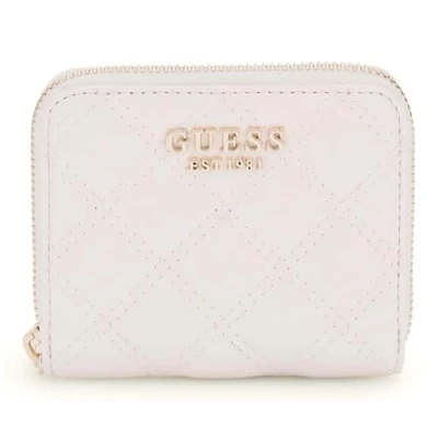 Afbeelding van GUESS Giully II SLG Zip Around Wallet M Cream White