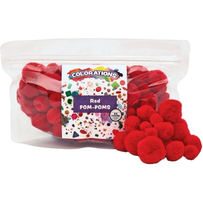 Afbeelding van Pompons Rood 20/25/30 mm 100 stuks