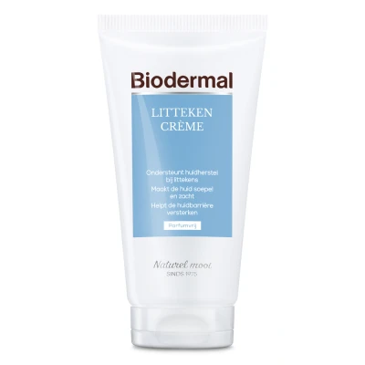 Afbeelding van Biodermal Littekencrème Vermindert zichtbaarheid van littekens Litteken crème tube 75ml