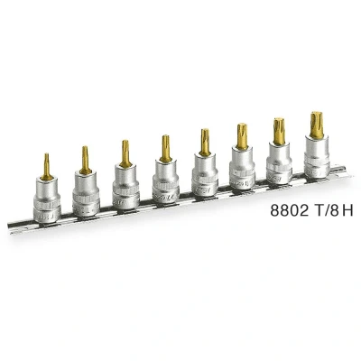 Afbeelding van HAZET 8802T/8H Doppenset 8 Binnen Torx Vierkant