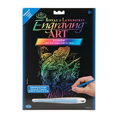Afbeelding van Kraskaart regenboog 203mm x 254mm Chameleon