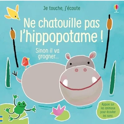 Afbeelding van Ne chatouille pas l&#039;hippopotame sinon il va grogner