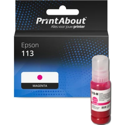 Afbeelding van Huismerk Epson 113 (C13T06B340) Inktcartridge Magenta