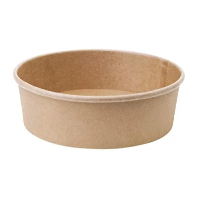 Afbeelding van Fiesta Compostable ronde kraft saladeschaal 75cl (300 stuks)