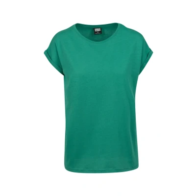 Afbeelding van Urban Classics Extended Shoulder Tshirt basic, Dames, Maat: Small, Fresh green