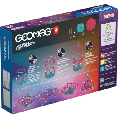 Afbeelding van Geomag Glitter Set Recycled 60 delig