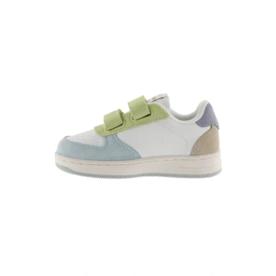 Afbeelding van Victoria Shoes Tiempo Tiras Babyschoenen voor kinderen, Maat: 24, Celeste Leer