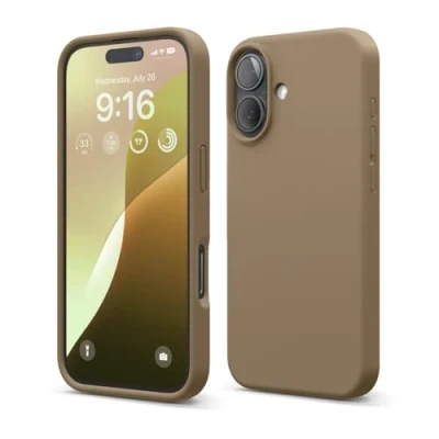 Afbeelding van elago Compatibel met iPhone 16 hoesjes, hoogwaardige vloeibare siliconen hoes, volledige beschermhoes, schokbestendig, slanke telefoonhoes