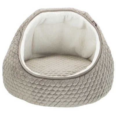 Afbeelding van Trixie Kattenmand Iglo Livia Grijs / Creme 55X55X45 CM
