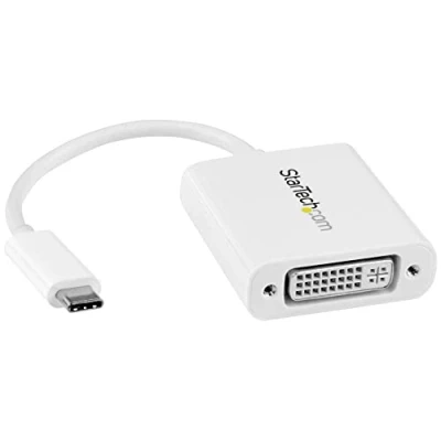 Image de StarTech.com adaptateur vidéo USB Type C vers DVI externe blanc