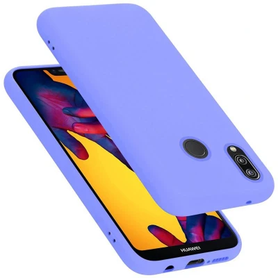 Afbeelding van Cadorabo Hoesje geschikt voor Huawei P20 LITE 2018 / NOVA 3E in LIQUID LICHT PAARS Beschermhoes gemaakt van flexibel TPU silicone Case Cover