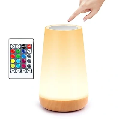 Afbeelding van JOPHEK Nachtlampje, led nachtlampje met 13 veranderende kleuren, RGB afstandsbediening voor kinderen/volwassenen