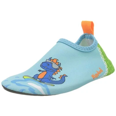 Afbeelding van Playshoes Uv waterschoenen voor jongens Dino Lichtblauw/Groen maat 26 27EU