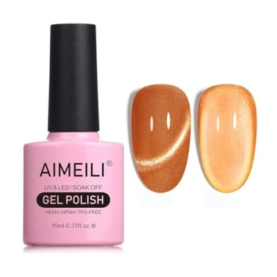 Afbeelding van AIMEILI 10 ml nagellak, magnetisch, gel, Cat&#039;s Eye UV, LED, manicure, pedicure, eenvoudig aan te brengen, 725