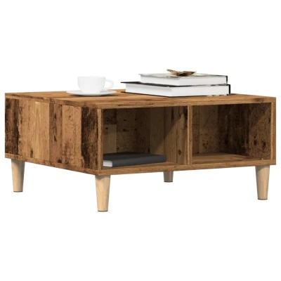 Afbeelding van vidaXL Salontafel 60x60x30 cm bewerkt hout oud houtkleurig
